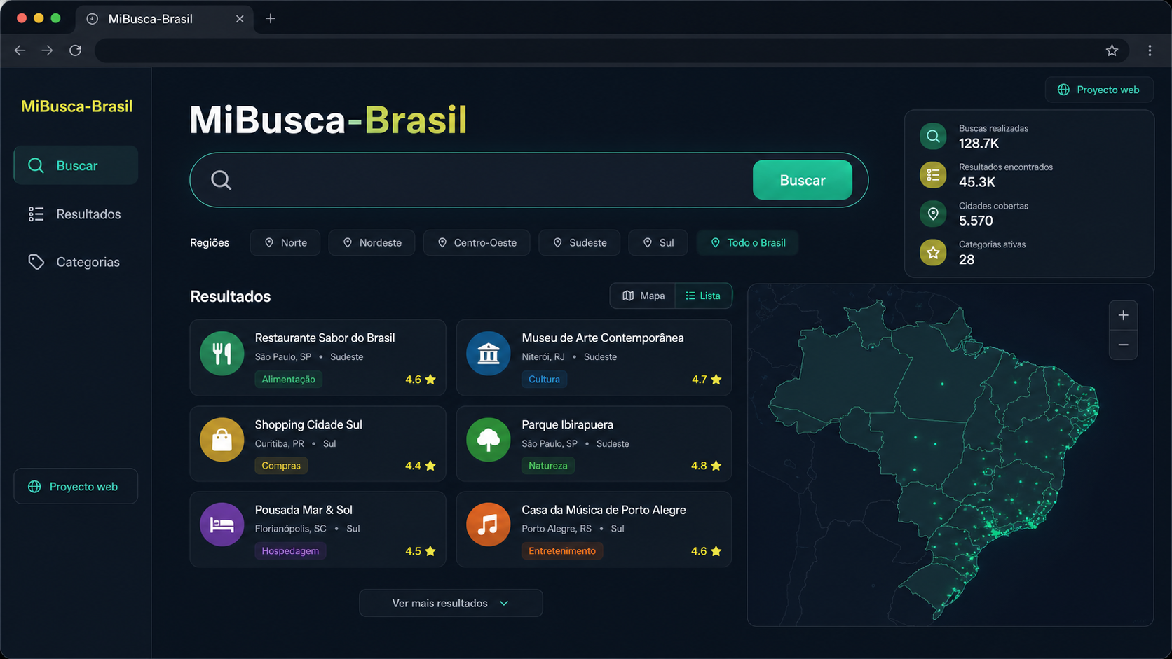 Vista conceptual de MiBusca-Brasil